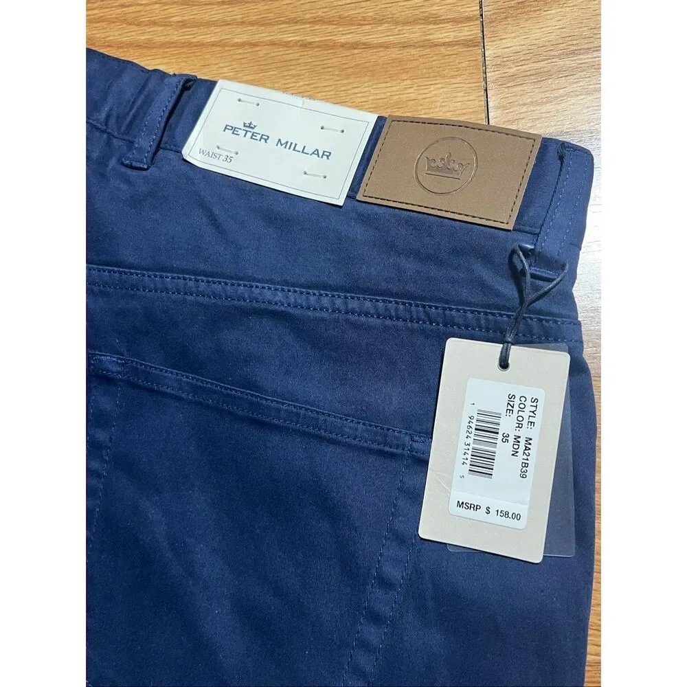 Peter Millar NWT Men’s Crown Ultimate Sateen Five-Pocket Pants 35x29
